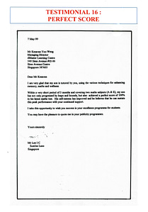 Excellent Student Testimonials from dMaster Learning Centre 42 16