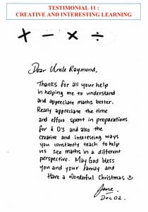 Excellent Student Testimonials from dMaster Learning Centre 47 11