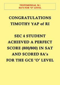 Excellent Student Testimonials from dMaster Learning Centre 15 34