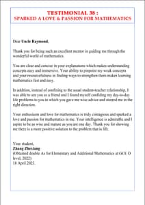 Excellent Student Testimonials from dMaster Learning Centre 8 38