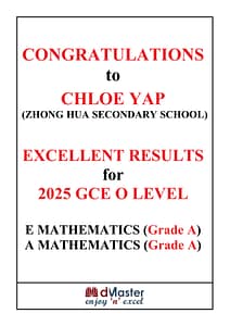 Obtain Math Excellence at dMaster Learning Centre in Serangoon Central! 2 GCE O Level 2025