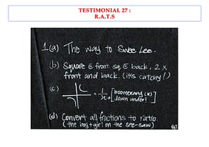 Excellent Student Testimonials from dMaster Learning Centre 24 27h