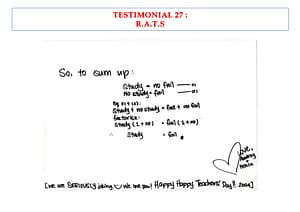 Excellent Student Testimonials from dMaster Learning Centre 22 27j